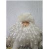 Image 8 : Santa in Silver Coat w/ Wreath of Presents, 17" Tall