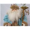 Image 10 : Hawaiian Santa w/ Pearls, Shells & Seahorse Staff, 25" Tall