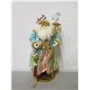 Image 2 : Hawaiian Santa w/ Pearls, Shells & Seahorse Staff, 25" Tall