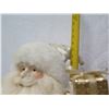 Image 26 : Santa in Gold Coat w/ Fur Trim & Presents 25" Tall