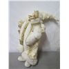 Image 3 : Santa in Gold Coat w/ Fur Trim & Presents 25" Tall