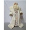 Image 2 : Santa in White Coat & Hat w/ Fur Trim, 28" Tall