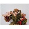 Image 8 : Angel w/ Gold & Burgundy Wings & Dress, 27" Tall