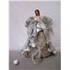 Image 1 : Angel w/ Silver Wire Wings & Dress, 22" Tall