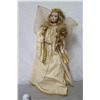 Image 1 : Angel w/ Beige & Gold Wings & Dress, 23" Tall