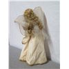 Image 8 : Angel w/ Beige & Gold Wings & Dress, 23" Tall