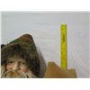 Image 24 : Santa in Brown Fur Coat & Hat w/ Presents, 33" Tall