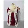 Image 2 : Santa in Red Coat & Hat w/ Fur Trim & Presents, 30" Tall