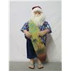 Image 2 : Hawaiian Santa in Aloha Wear & Slippers w/ Surfboard ,36" Tall