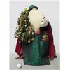 Image 1 : Santa w/ Tree Signed Ione Adams 2005 - 26" Tall