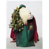 Image 2 : Santa w/ Tree Signed Ione Adams 2005 - 26" Tall