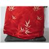 Image 26 : Santa in Red Leaf Print Cape Holding Tree & Presents, 26" Tall