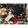Image 17 : Santa 'Over the Koolaus' Signed Ione Adams, 28" Tall