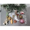 Image 2 : Qty Approx. 14 Christmas Tree Ornaments: Balls, Santas, Snowflakes, Bird, etc
