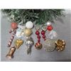 Image 2 : Qty Approx. 14 Christmas Tree Ornaments: Balls, Cones, Candy Canes, Heart, etc