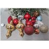 Image 1 : Qty Approx. 14 Christmas Tree Ornaments: Balls, Cones, Spheres, etc