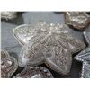 Image 8 : Qty Approx. 15 Christmas Tree Ornaments: Stars, Balls, Butterflies, Crown, etc