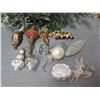 Image 2 : Qty Approx. 12 Christmas Tree Ornaments: Balls, Cones, Flower, Angel, etc