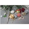 Image 1 : Qty Approx. 14 Christmas Tree Ornaments: Balls, Spheres, Athlete, Pine Cone, etc