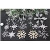 Image 1 : Qty Approx. 15 Christmas Tree Ornaments: Beaded, Snowflakes, Stars, etc