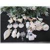 Image 2 : Qty Approx. 19 Christmas Tree Ornaments: Owls, Snowmen, Reindeer, etc