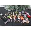 Image 1 : Qty Approx. 15 Christmas Tree Ornaments: Reindeer, Beaded, Angels, etc