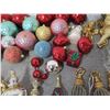 Image 8 : Qty Approx. 50 Christmas Tree Ornaments: Balls, Cones, Angels, Trees, etc