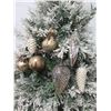 Image 2 : Qty 7 Christmas Tree Ornaments: Balls, Pine Cones, Beaded, etc