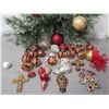 Image 1 : Qty Approx. 30 Christmas Tree Ornaments: Balls, Crosses, Shoe, Balloon, etc