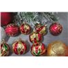 Image 8 : Qty Approx. 30 Christmas Tree Ornaments: Balls, Crosses, Shoe, Balloon, etc