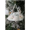 Image 2 : Ceramic Swan Family Christmas Tree Ornament w/ Maker's Mark PB 05 - 6" H