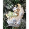 Image 1 : Jay Strongwater Christmas Tree Ornament Sleeping Bear on Moon 4.5" Long