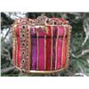 Image 1 : Jay Strongwater Christmas Tree Ornament Beaded Gift Box 3" Diameter