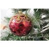 Image 8 : Jay Strongwater Christmas Tree Ornament Beaded Red Ball 4" Diameter