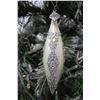 Image 2 : Jay Strongwater Christmas Tree Ornament Beaded White Cone 6.5" Long