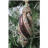 Image 8 : Jay Strongwater Christmas Tree Ornament Beaded Purple Swirl 6.5" Long