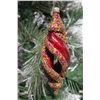 Image 8 : Jay Strongwater Christmas Tree Ornament Beaded Red Swirl 6.5" Long