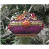 Image 1 : Jay Strongwater Christmas Tree Ornament Beaded Purple Box 3" Long