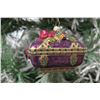 Image 8 : Jay Strongwater Christmas Tree Ornament Beaded Purple Box 3" Long