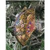 Image 1 : Jay Strongwater Christmas Tree Ornament Beaded Fan 5.5" Long