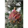 Image 10 : Jay Strongwater Christmas Tree Ornament Beaded Clam Shell 3" Diameter