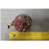 Image 13 : Jay Strongwater Christmas Tree Ornament Beaded Clam Shell 3" Diameter
