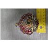 Image 14 : Jay Strongwater Christmas Tree Ornament Beaded Clam Shell 3" Diameter