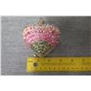 Image 8 : Jay Strongwater Christmas Tree Ornament Beaded Pink Shell 3" Diameter