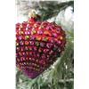 Image 8 : Jay Strongwater Christmas Tree Ornament Beaded Red Heart 4" Diameter