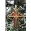 Image 8 : Jay Strongwater Christmas Tree Ornament Beaded Cross 4" Long