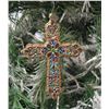 Image 1 : Jay Strongwater Christmas Tree Ornament Beaded Cross 5.5" Long