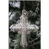 Image 2 : Jay Strongwater Christmas Tree Ornament Beaded Cross 4.5" Long