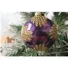 Image 10 : Jay Strongwater Christmas Tree Ornament Beaded Purple Design 3" Diameter