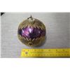 Image 14 : Jay Strongwater Christmas Tree Ornament Beaded Purple Design 3" Diameter